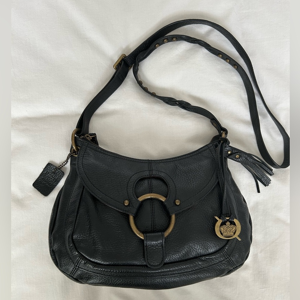 Born Black Leather Crossbody Bag